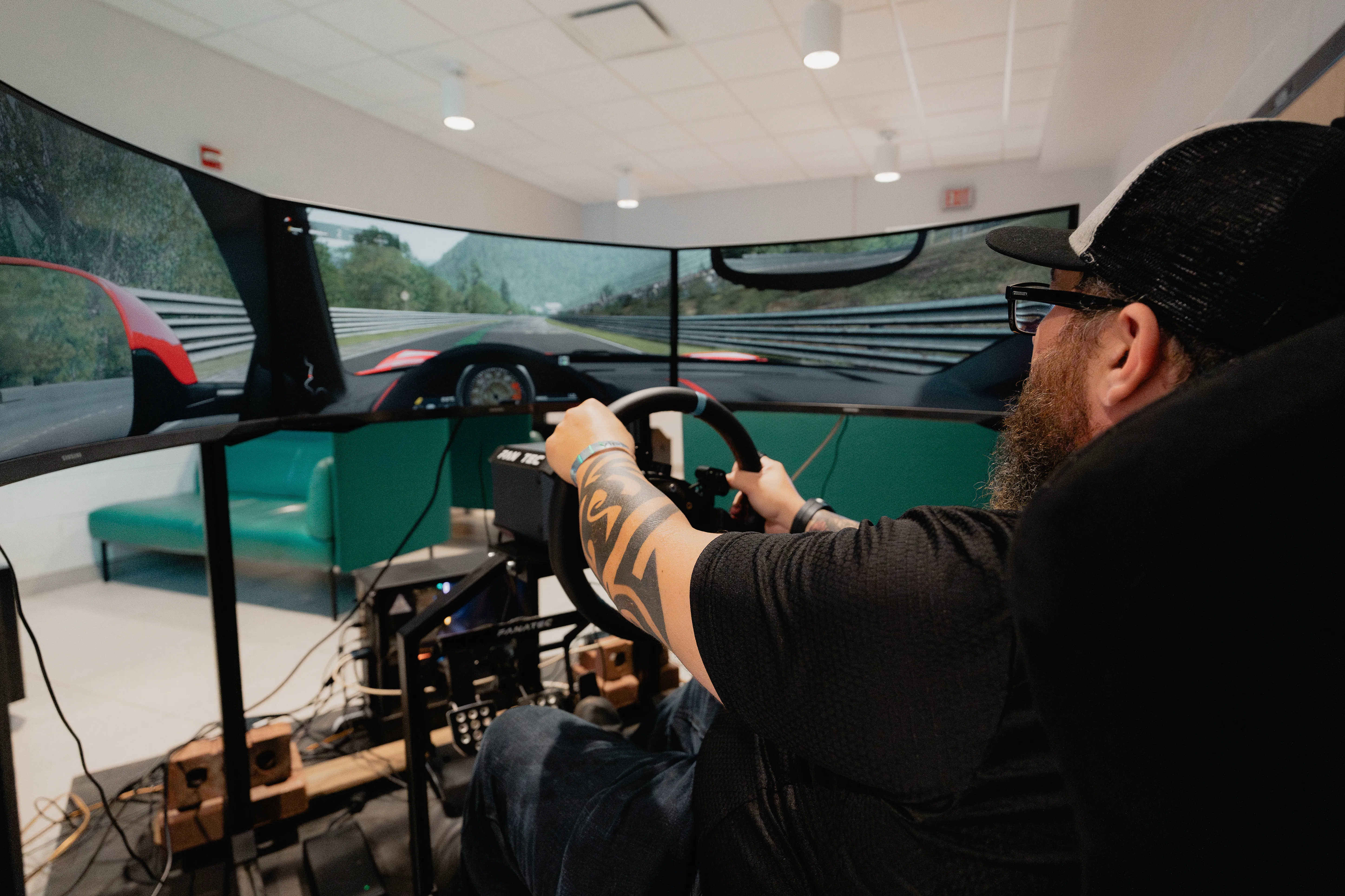 racing simulator cockpit