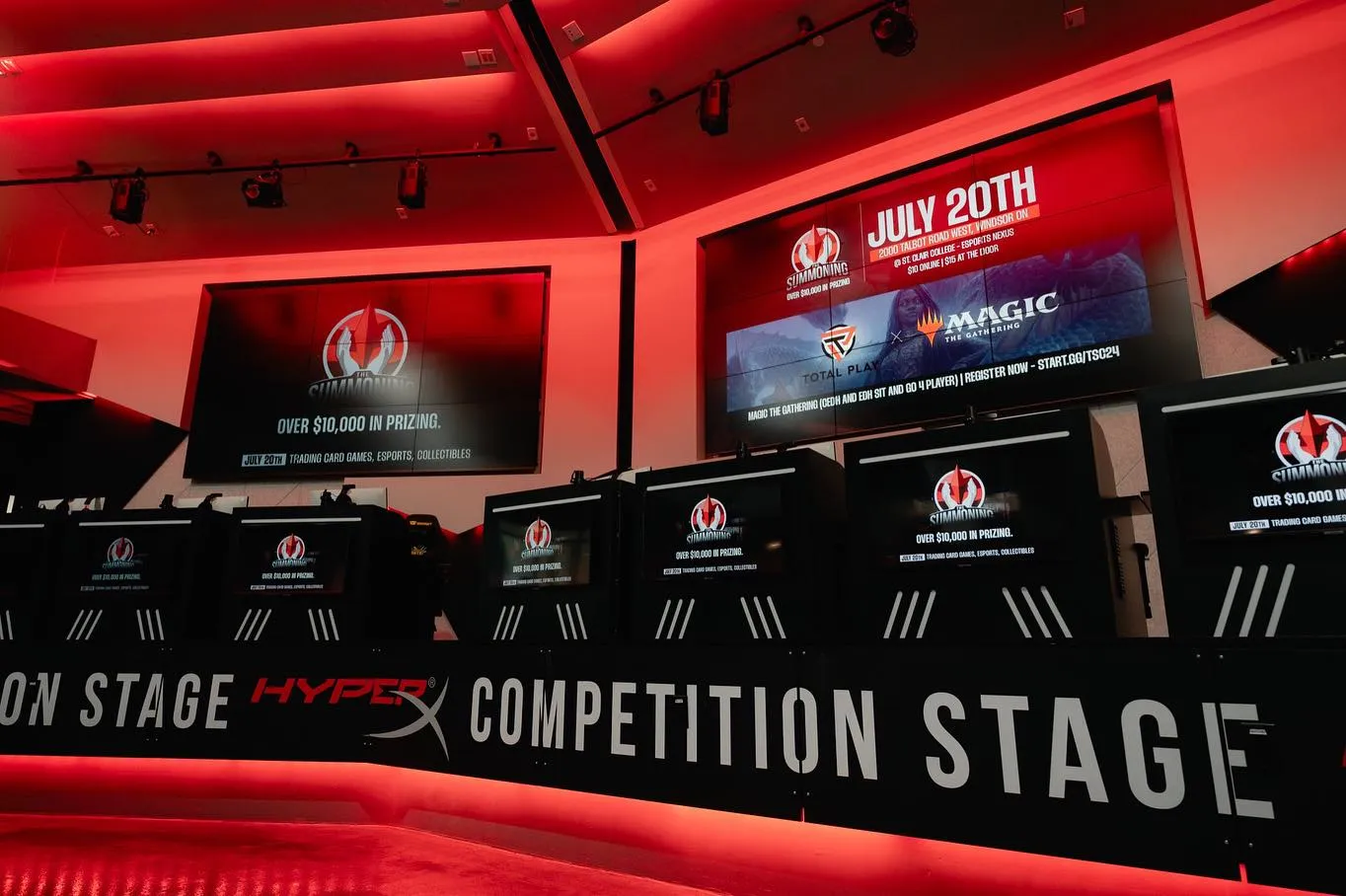 The Summoning Convention 2025 -competition stage setup